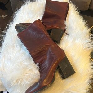 Free People Rich Brown Heeled Boots